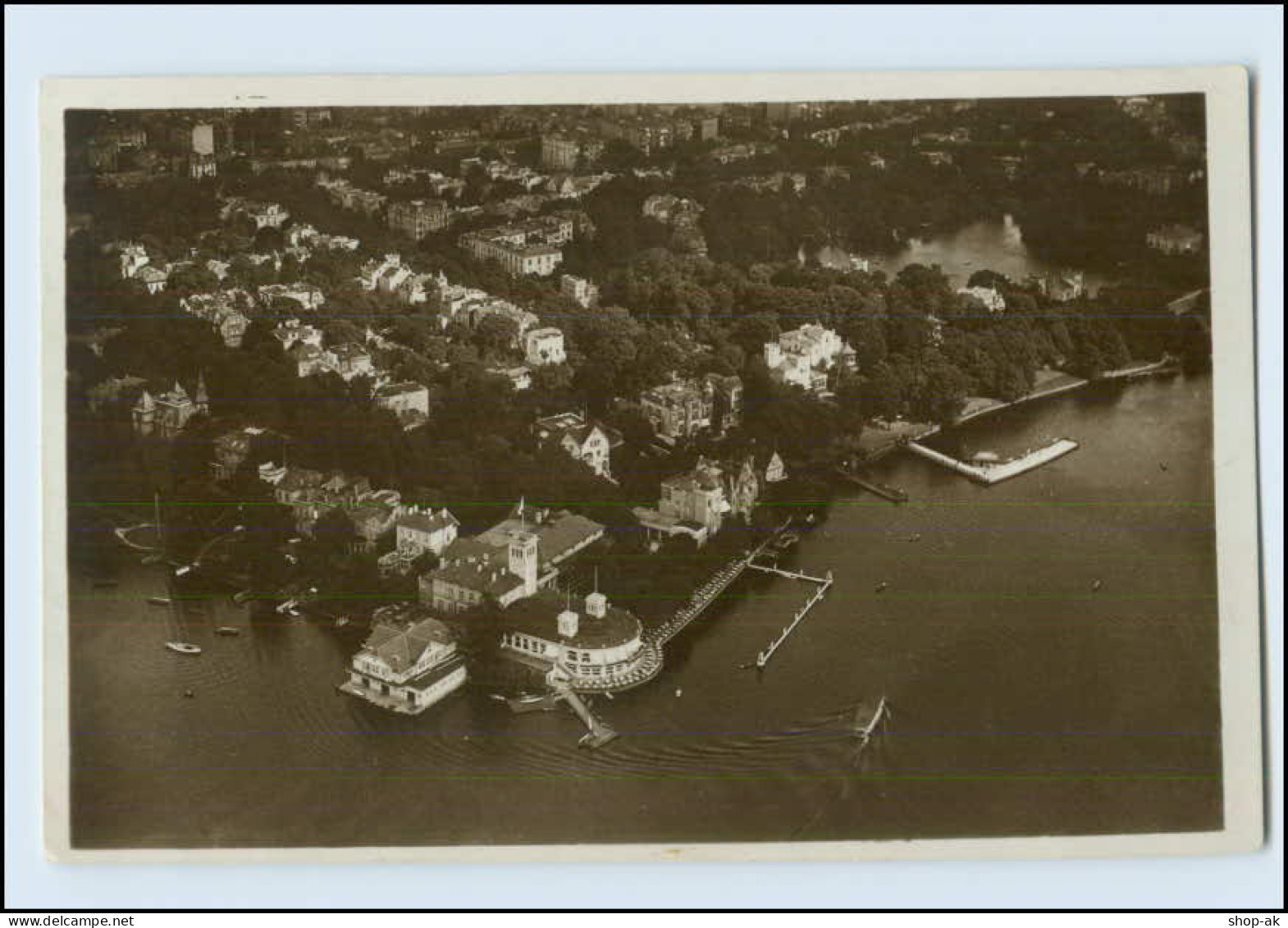 W8X96/ Hamburg Uhlenhorst Luftaufnahme Foto AK 1929 - Noord