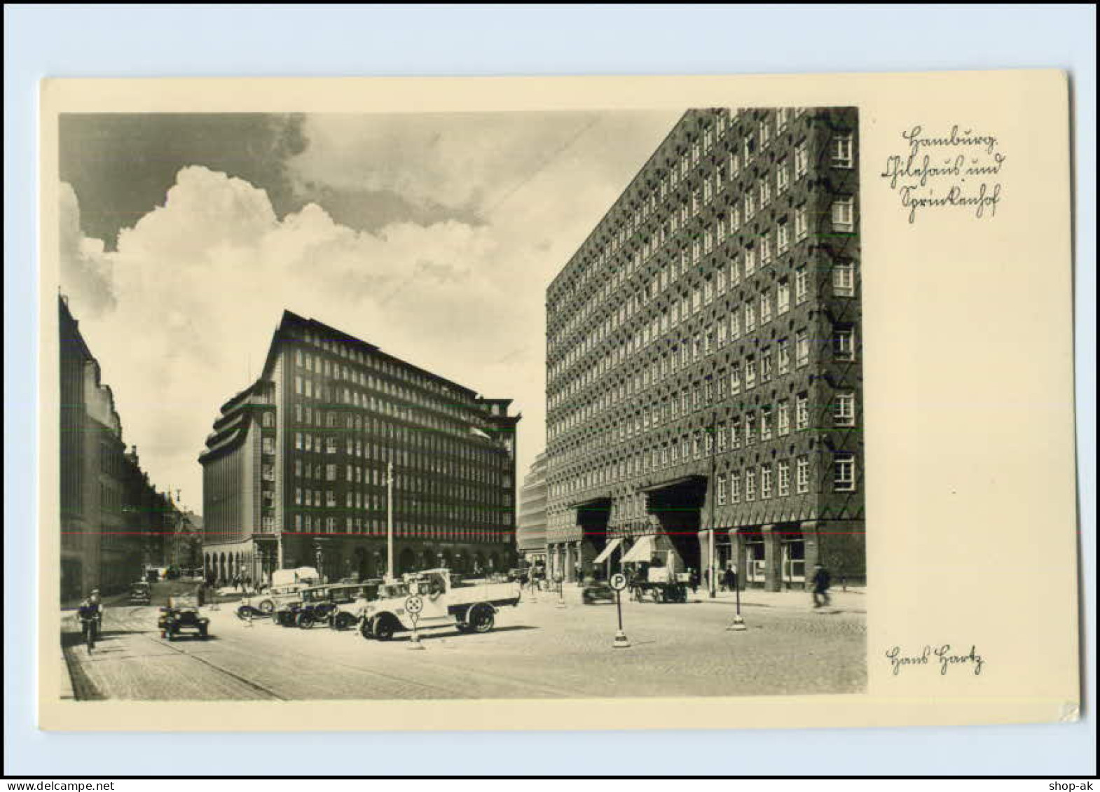 W8R23/ Hamburg Chilehaus Und Sprinkenhof Foto AK Ca.1935 - Mitte