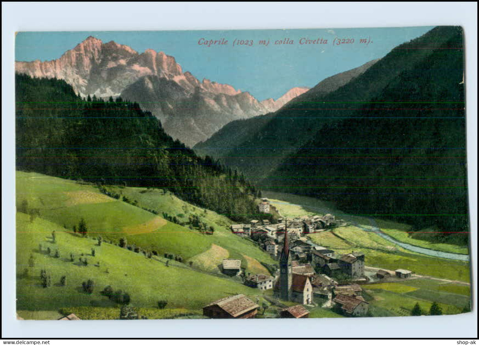 W8H29/ Caprile Colla Civetta Südtirol Italien AK Ca.1912 - Other & Unclassified