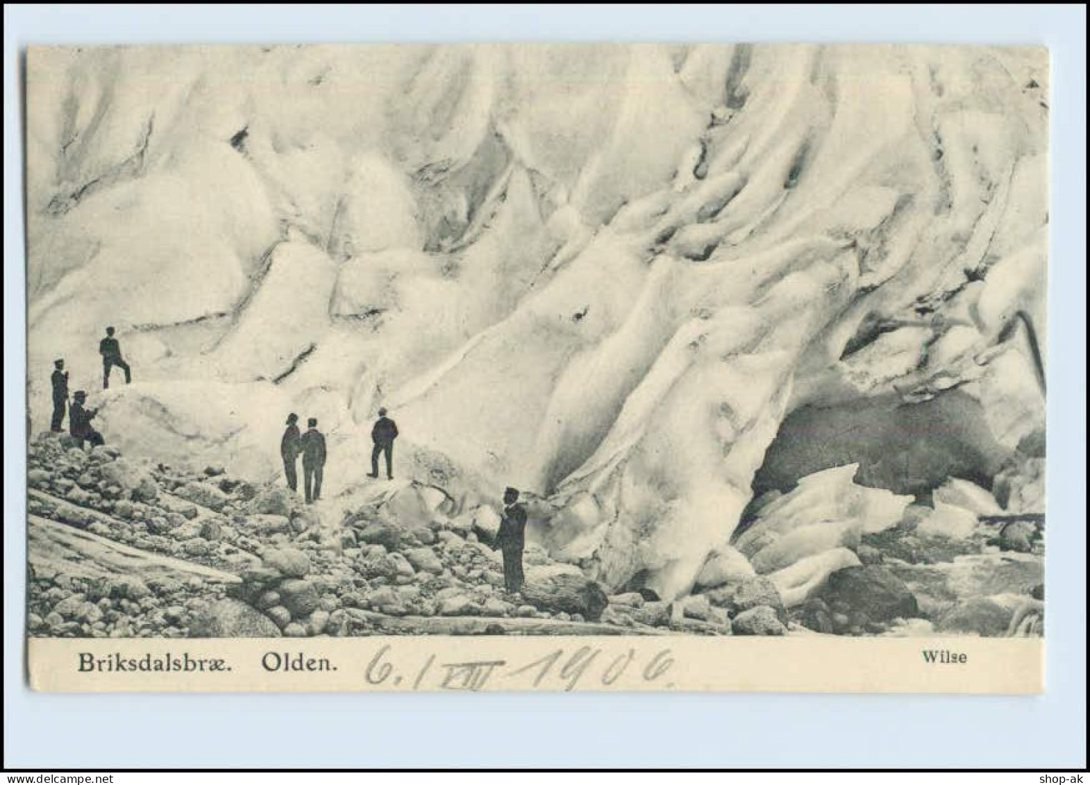 W8B20/ Briksdalsbrae  Olden  Gletscher Norwegen AK 1906 - Norwegen