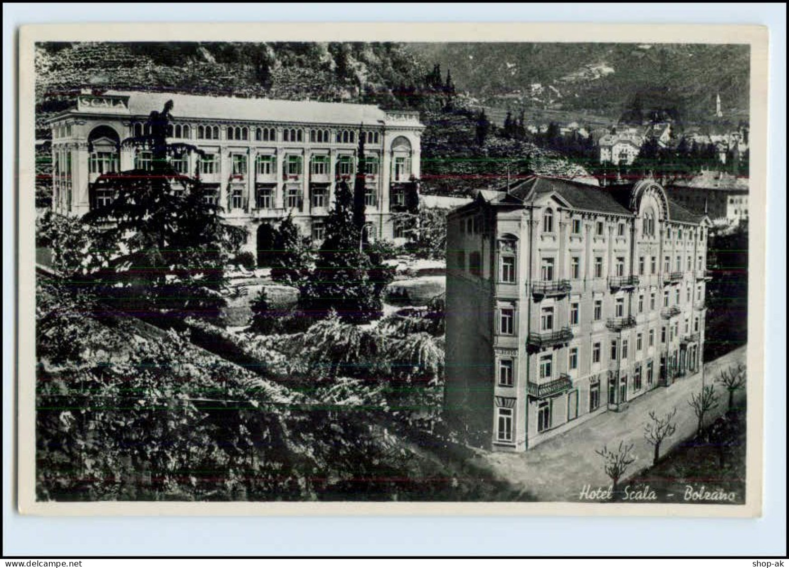 W8B99/ Bolzano Boten Hotel Scala Foto AK 1938 - Other & Unclassified