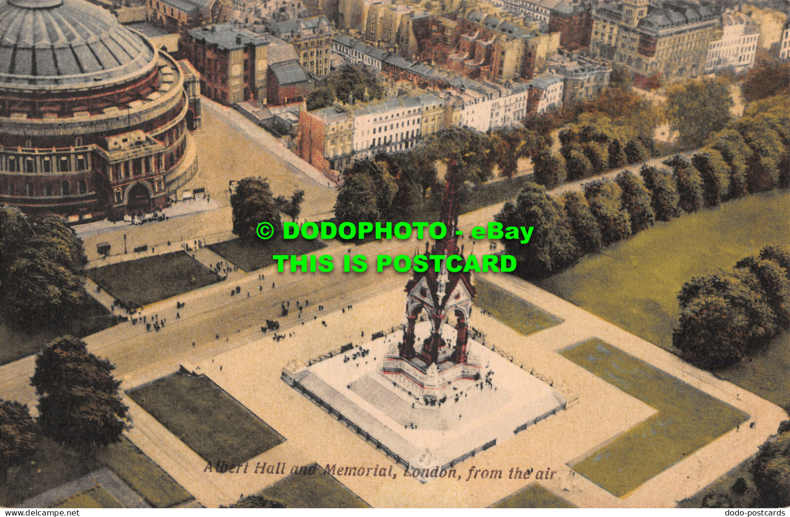 R492255 London. Albert Hall And Memorial. From The Air. Regent Publishing - Other & Unclassified