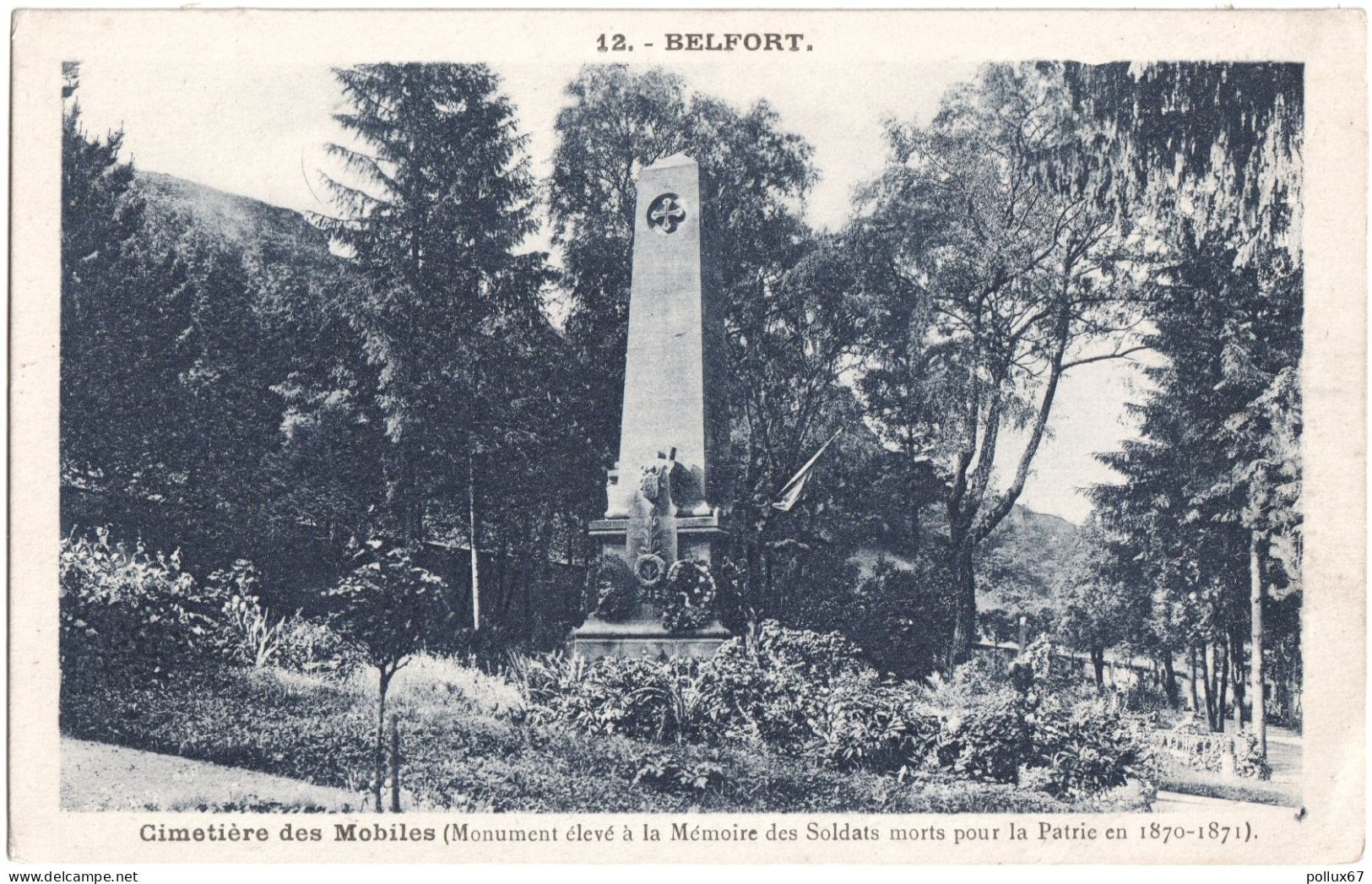 CPA DE BELFORT (TERRITOIRE DE BELFORT)  CIMETIÈRE DES MOBILES - Belfort - Ville