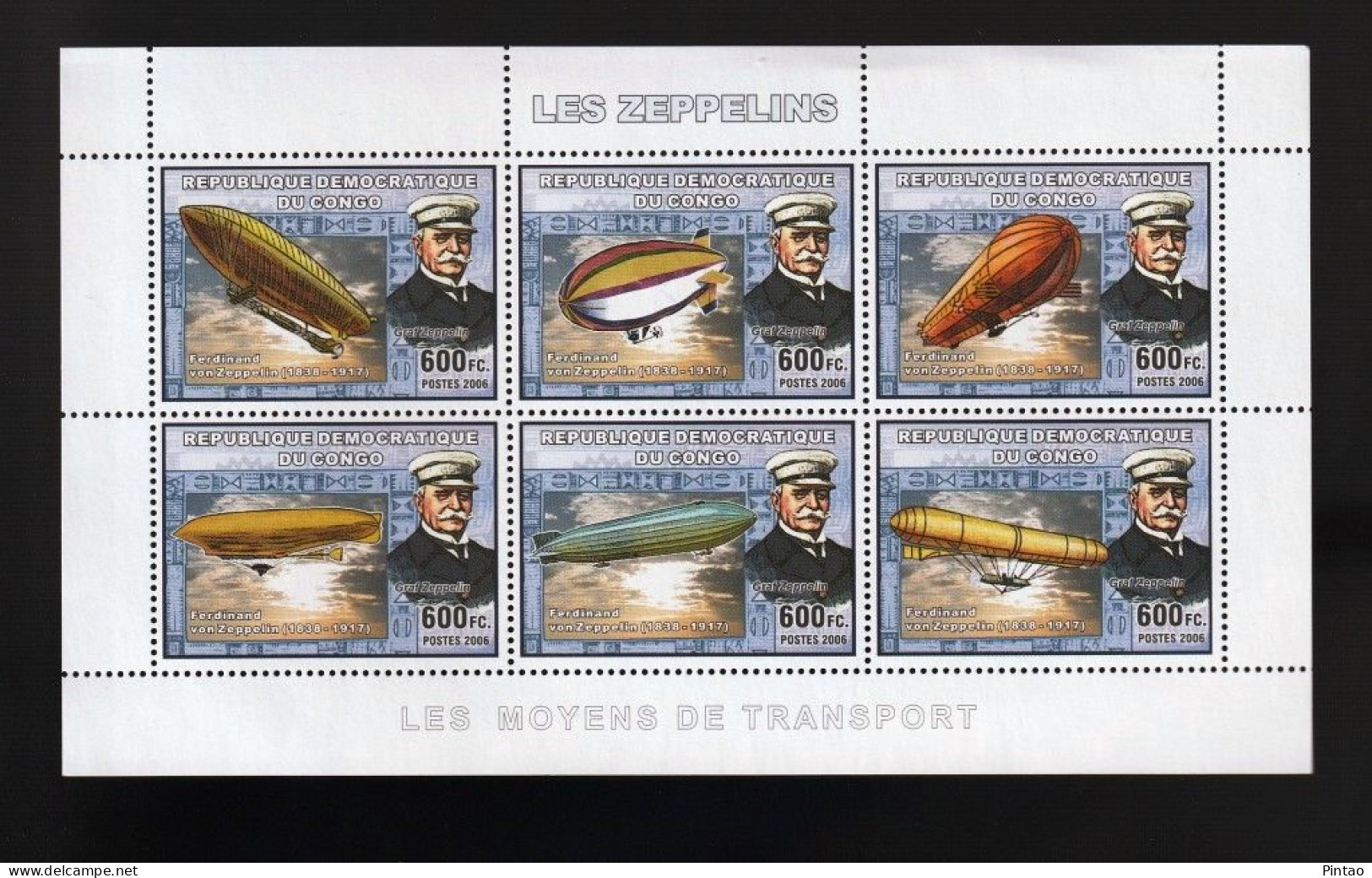 WW14364- CONGO 2006- MNH (AVIAÇÃO) - Zeppeline