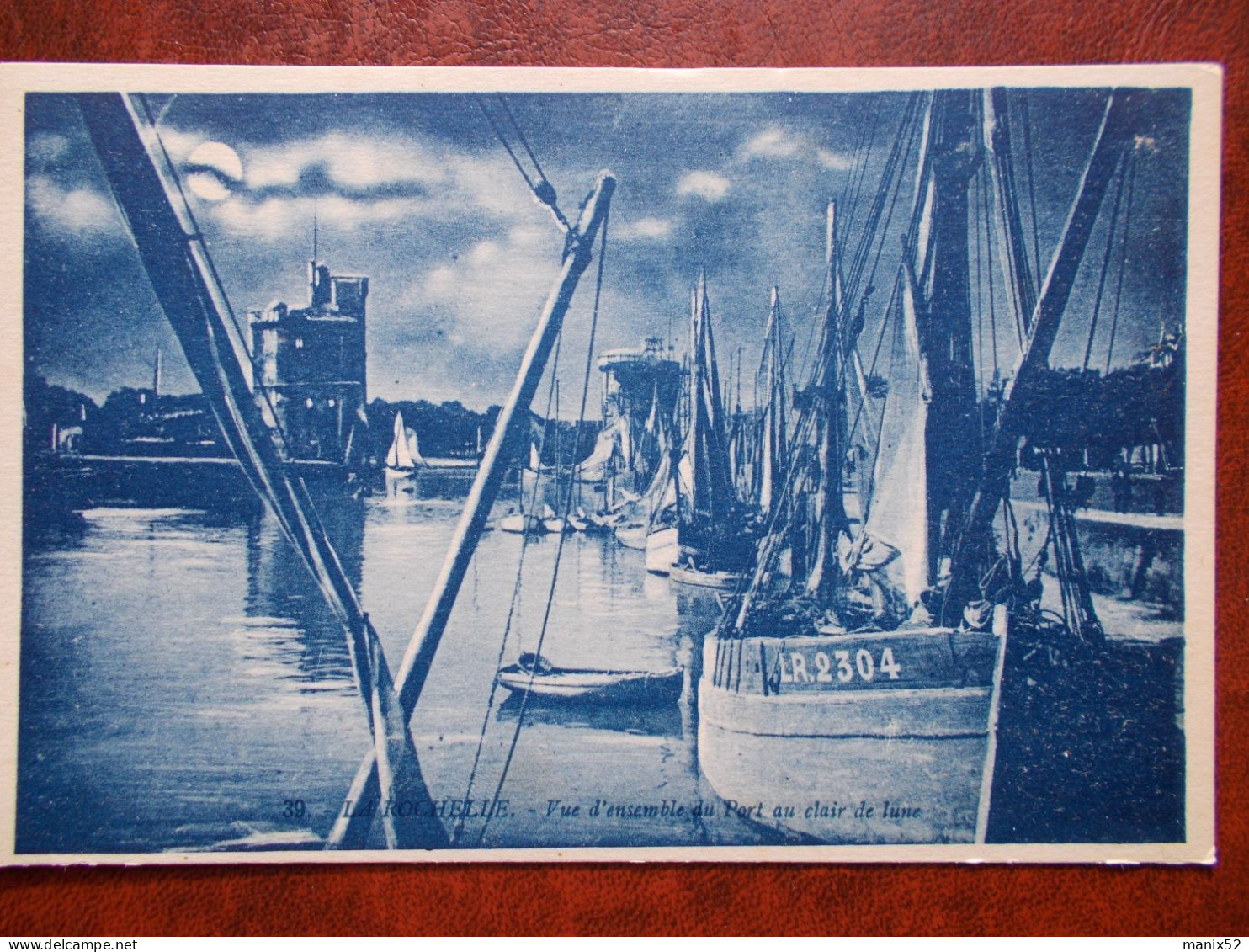 17 - LA ROCHELLE - Vue D'ensemble Du Port Au Clair De Lune. (Bâteaux E Pêche) - La Rochelle