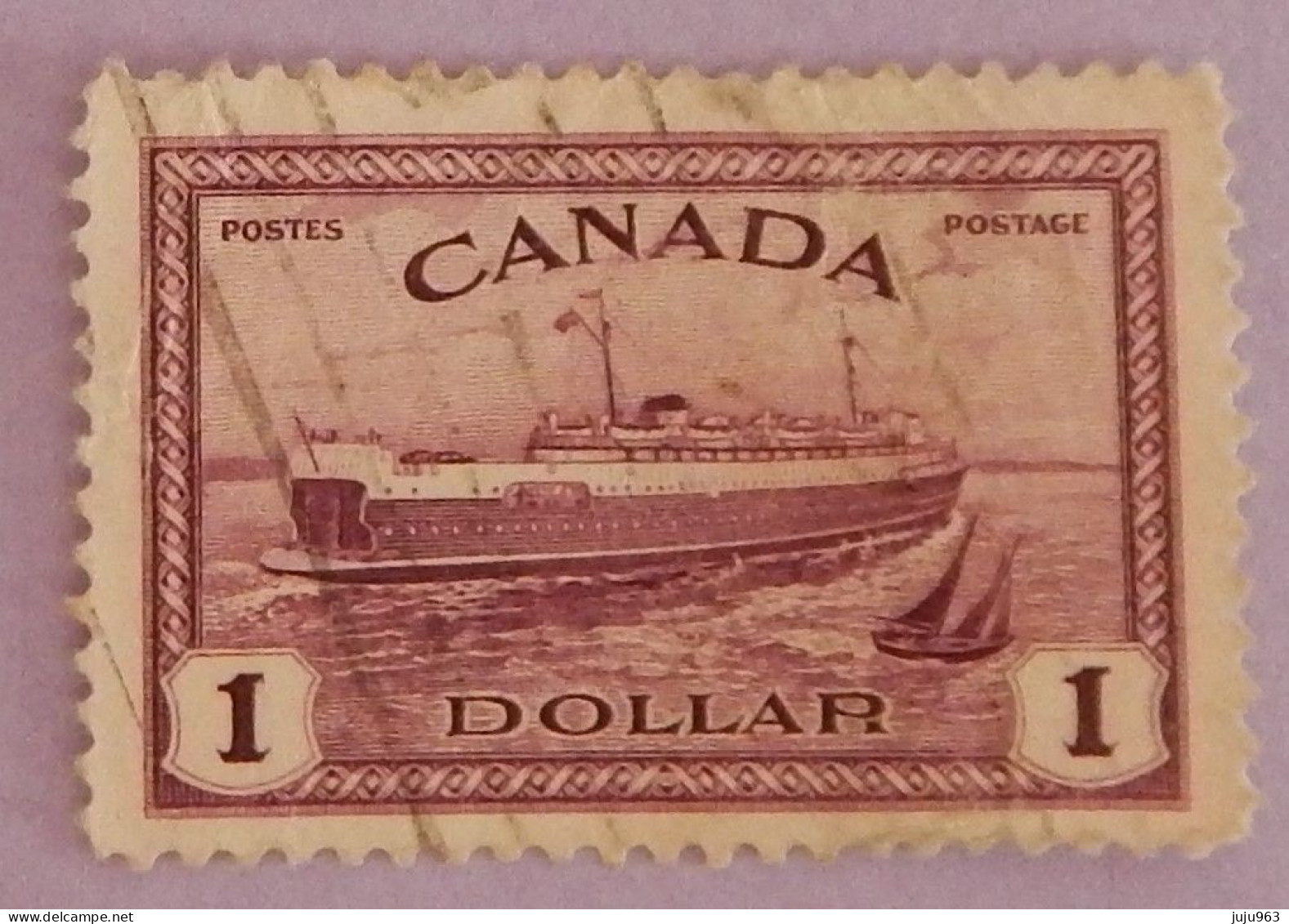 CANADA YT 224 OBLITERE "FERRY BOAT DU PRINCE EDOUARD" ANNÉE 1946 - Oblitérés