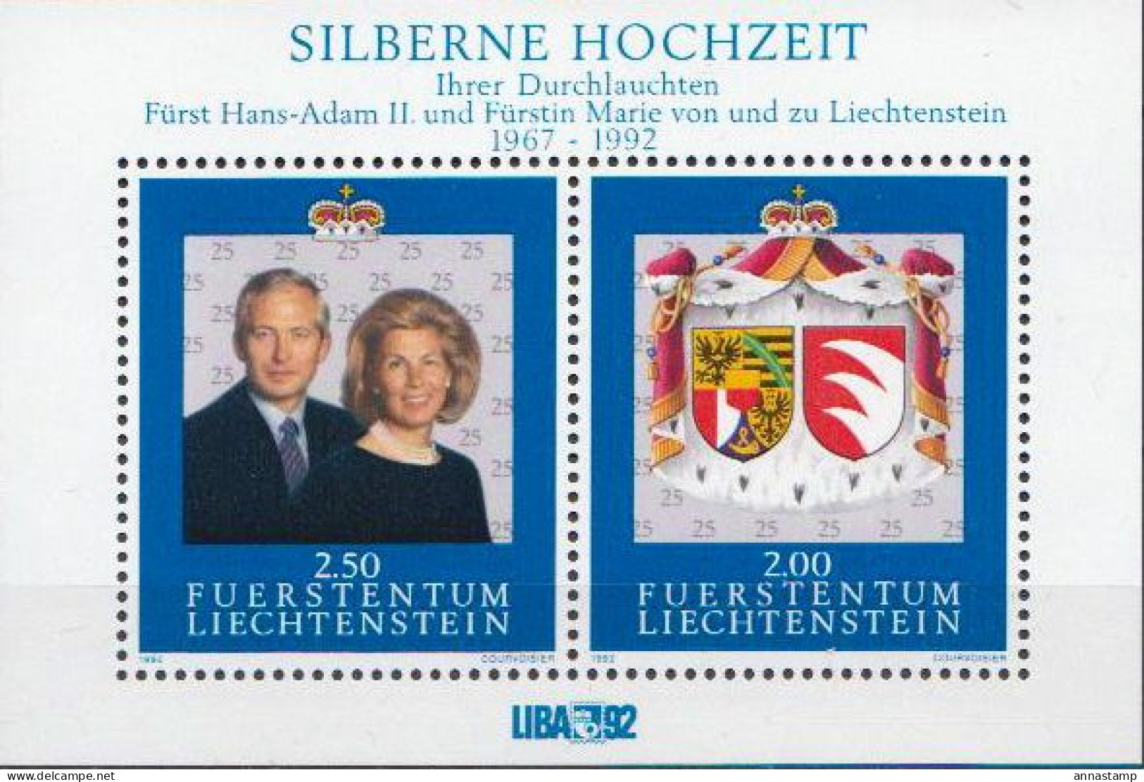Liechtenstein MNH SS - Case Reali