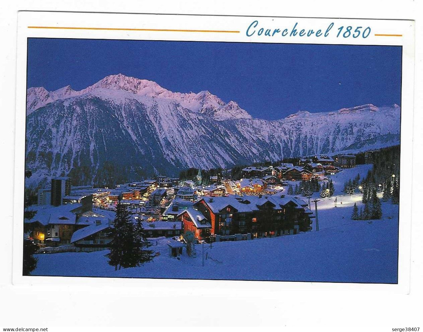 Courchevel 1850 - Crépuscule Sur La Station   # 3-24/11 - Courchevel