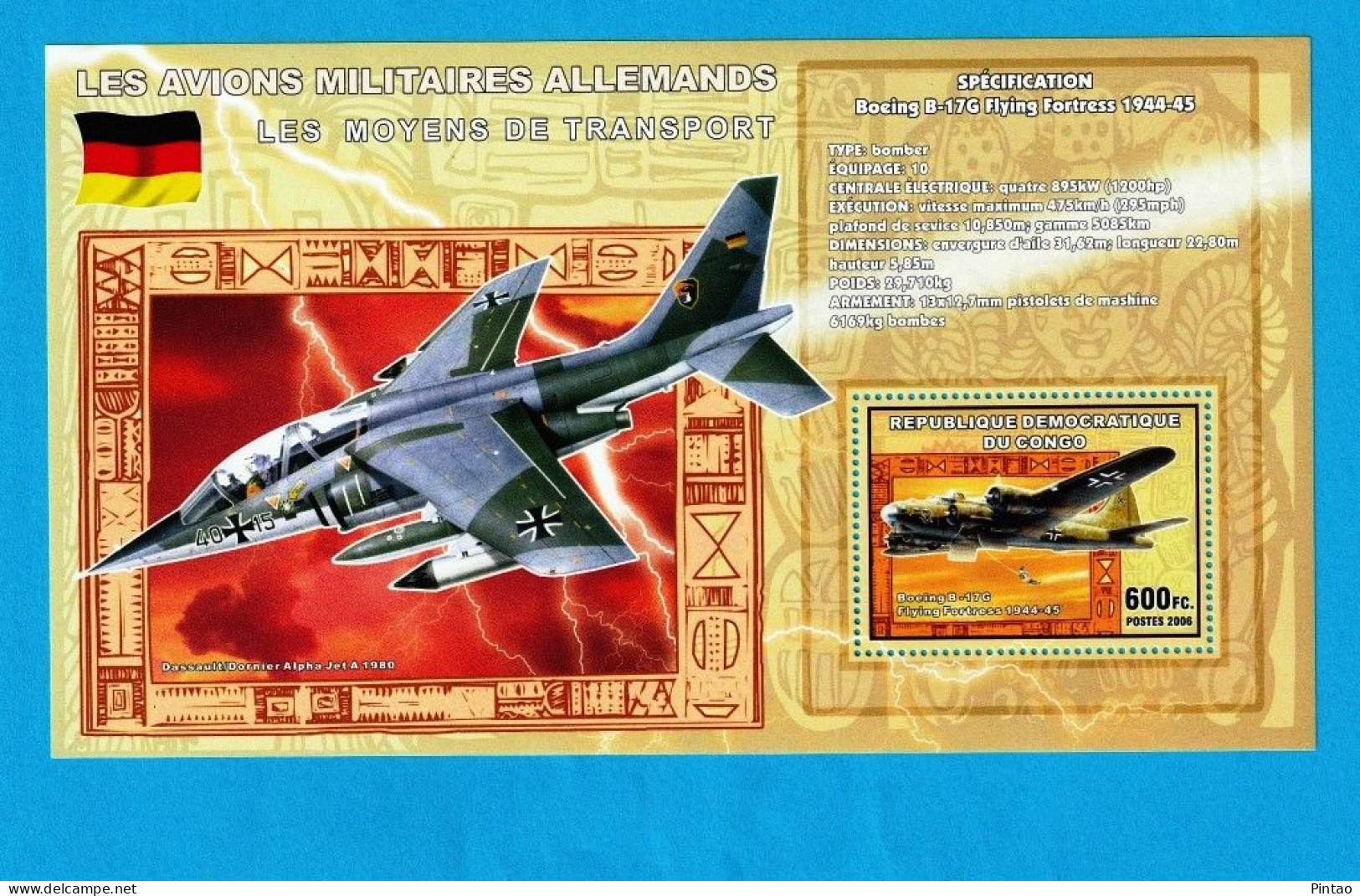 WW14368- CONGO 2006- MNH (AVIAÇÃO) - Aviones