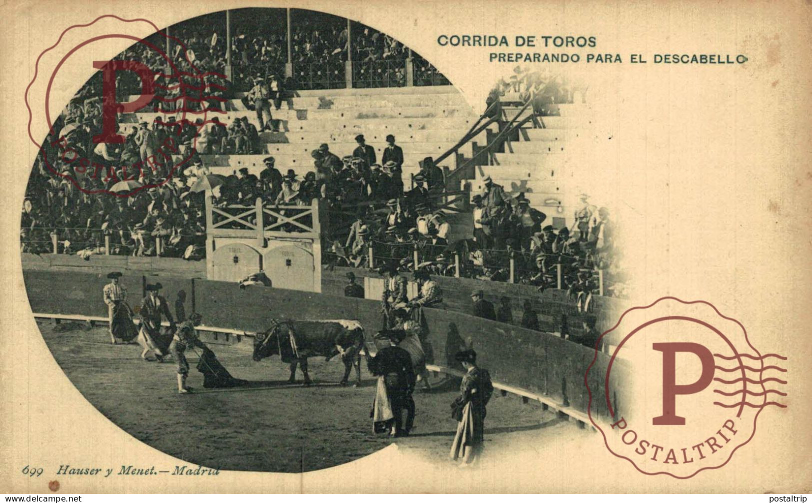 TOROS. Preparando Para El Descabello. Hauser Y Menet 699. TAUROMAQUIA. BULLFIGHTING. CORRIDA. TAUREAUX - Corrida