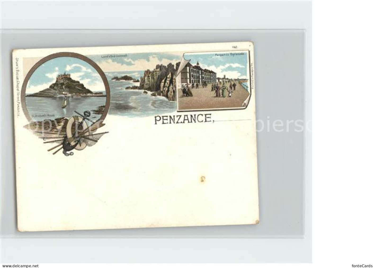 31738662 Penzance Penwith St. Michael's Mount Esplanade Litho Penzance Penwith - Sonstige & Ohne Zuordnung