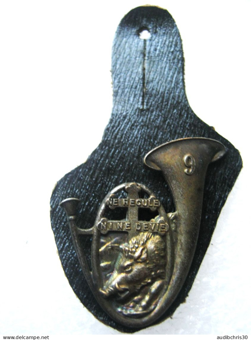 INSIGNE + CUIR BCA/BCP 9° BCA (Bataillon De Chasseurs Alpins) A.B PARIS  ETAT EXCELLENT - Landmacht