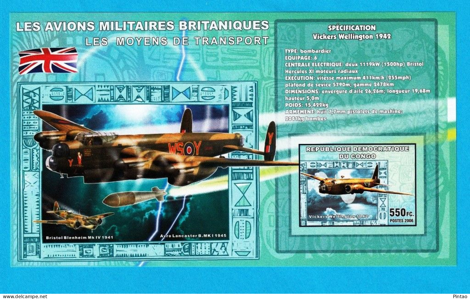 WW14375- CONGO 2006- MNH (AVIAÇÃO) - Aviones