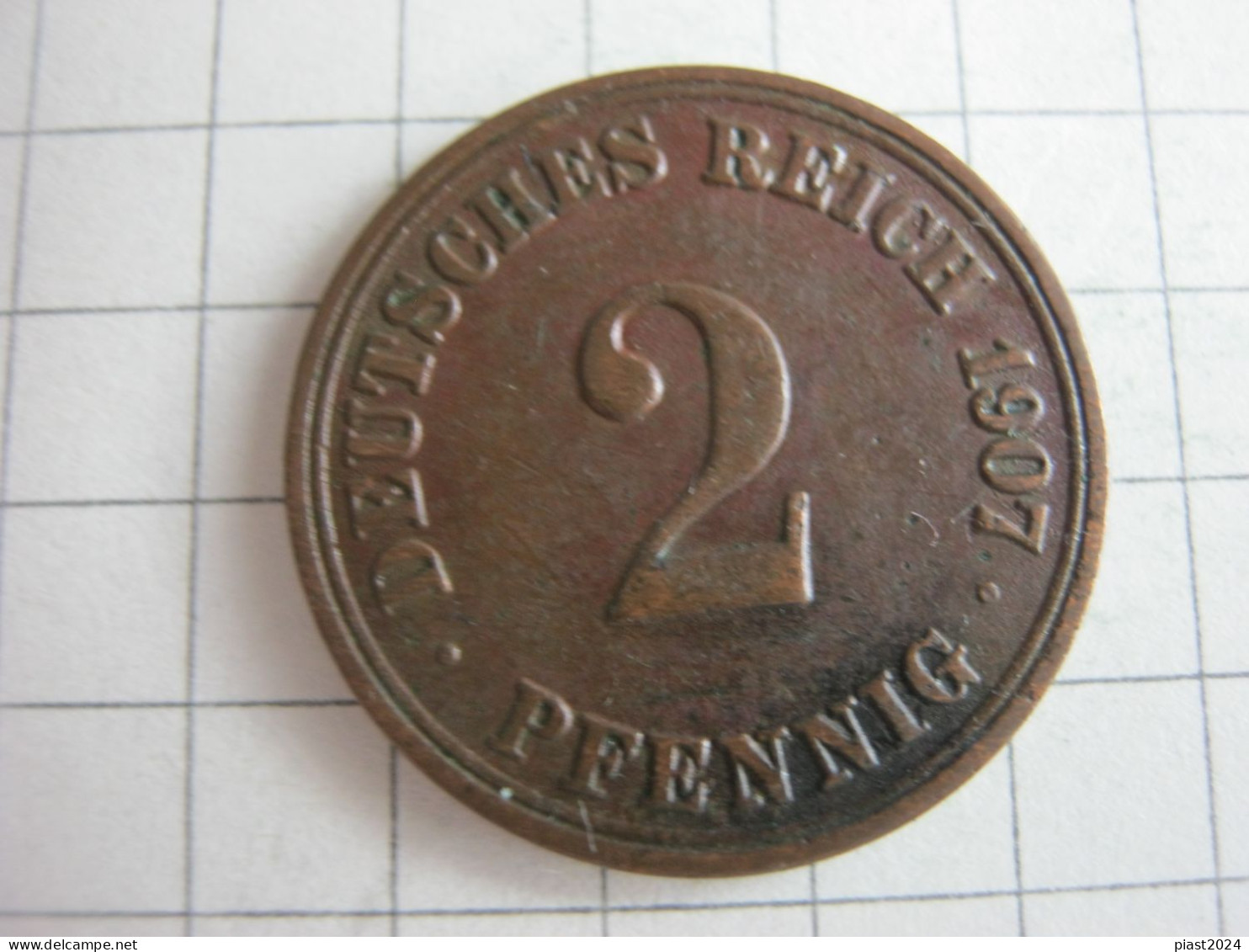 Germany 2 Pfennig 1907 A - 2 Pfennig