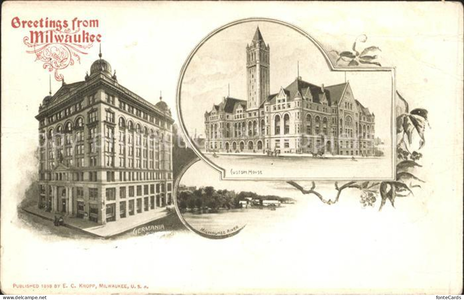 31735419 Milwaukee_Wisconsin Germania Hotel River Custom House - Andere & Zonder Classificatie