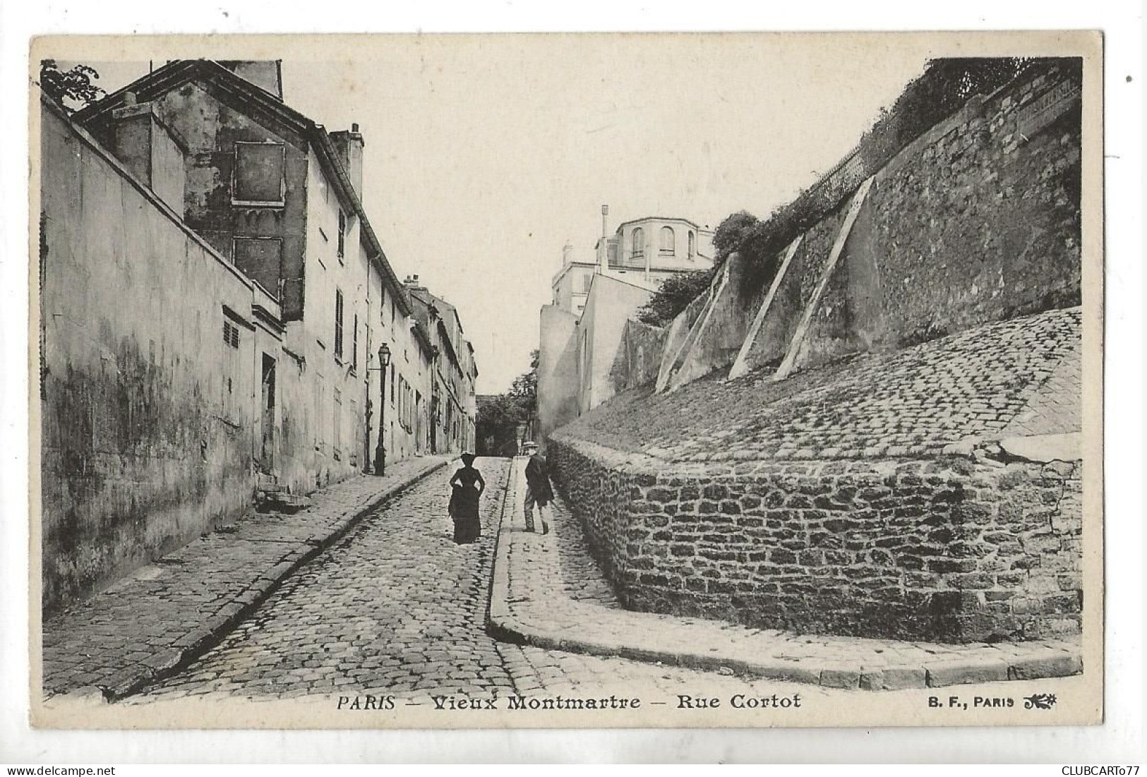 Paris 18 ème Arr (75) : La Rue Cortot En 1905 (animé) PF - Distrito: 18