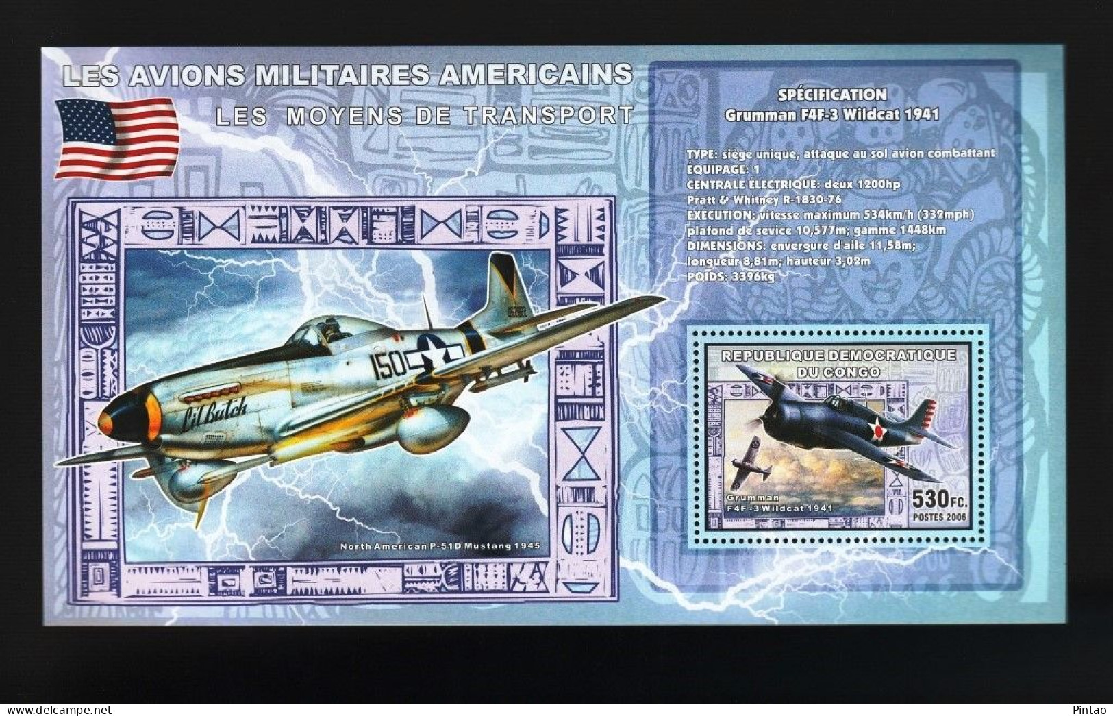 WW14389- CONGO 2006- MNH (AVIAÇÃO) - Aviones