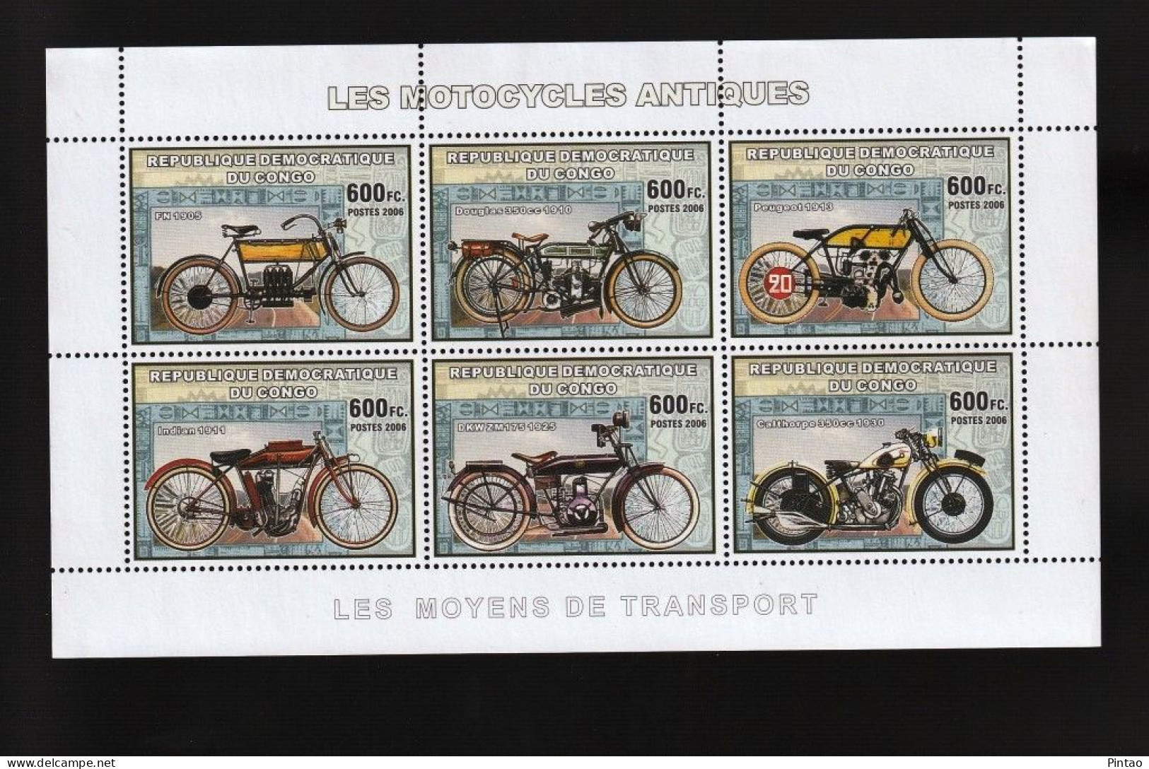 WW14405- CONGO 2006- MNH (MOTOS) - Motorfietsen