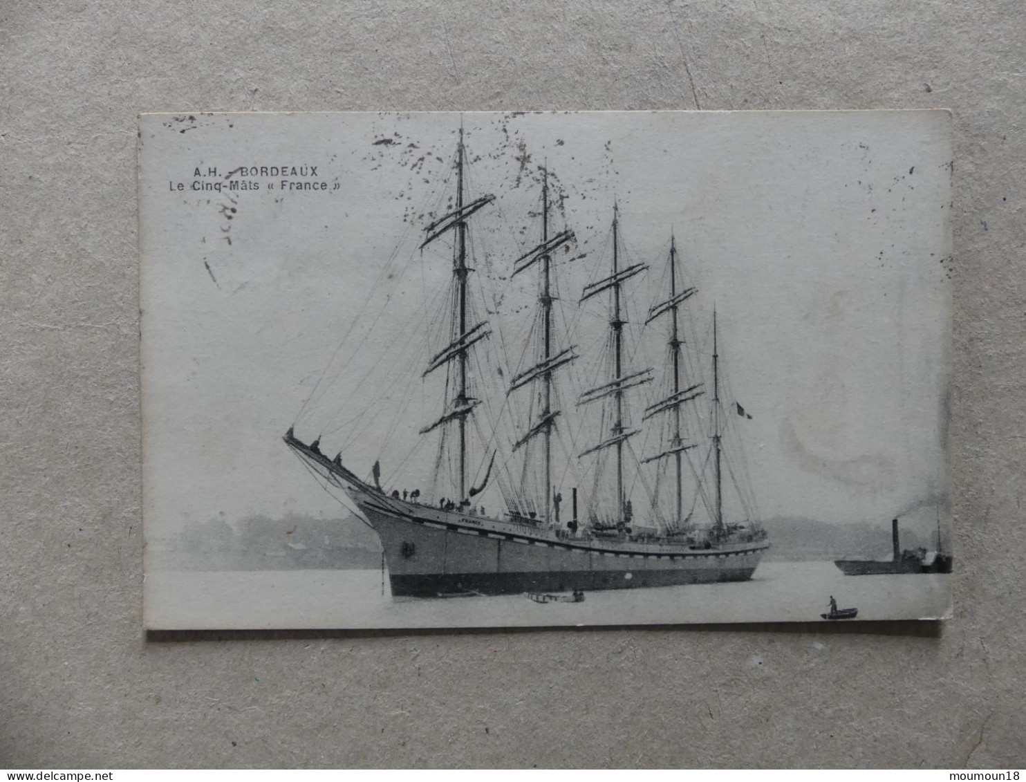 A.H. Bordeaux Le Cinq Mâts "France" - Sailing Vessels