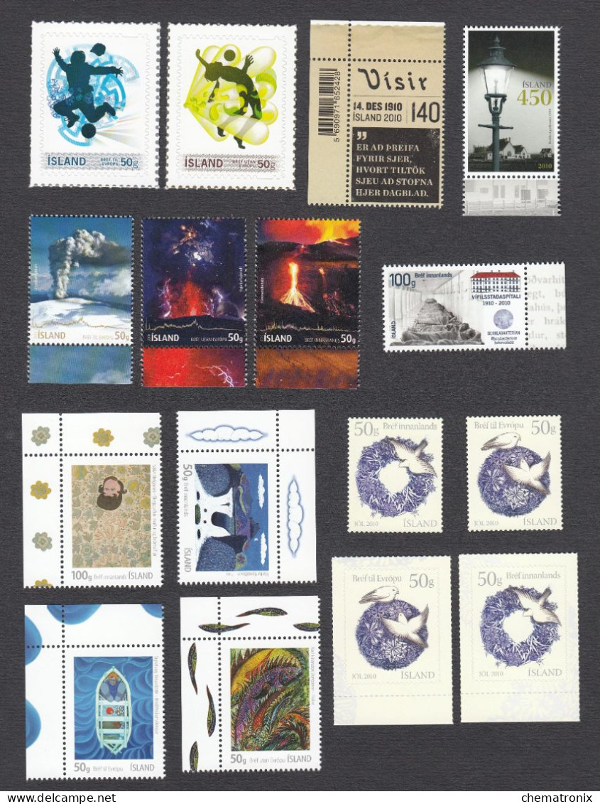 Island 2010 - Colección -  MNH ** - Volledig Jaar