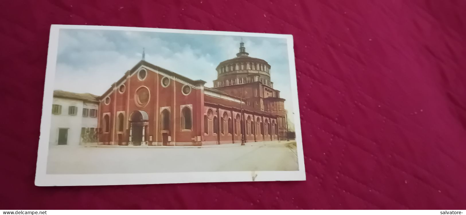 CARTOLINA MILANO- S.M. DELLE GRAZIE- PERIODO REGNO- NON VIAGGIATA- FORMATO PICCOLO - Milano (Milan)