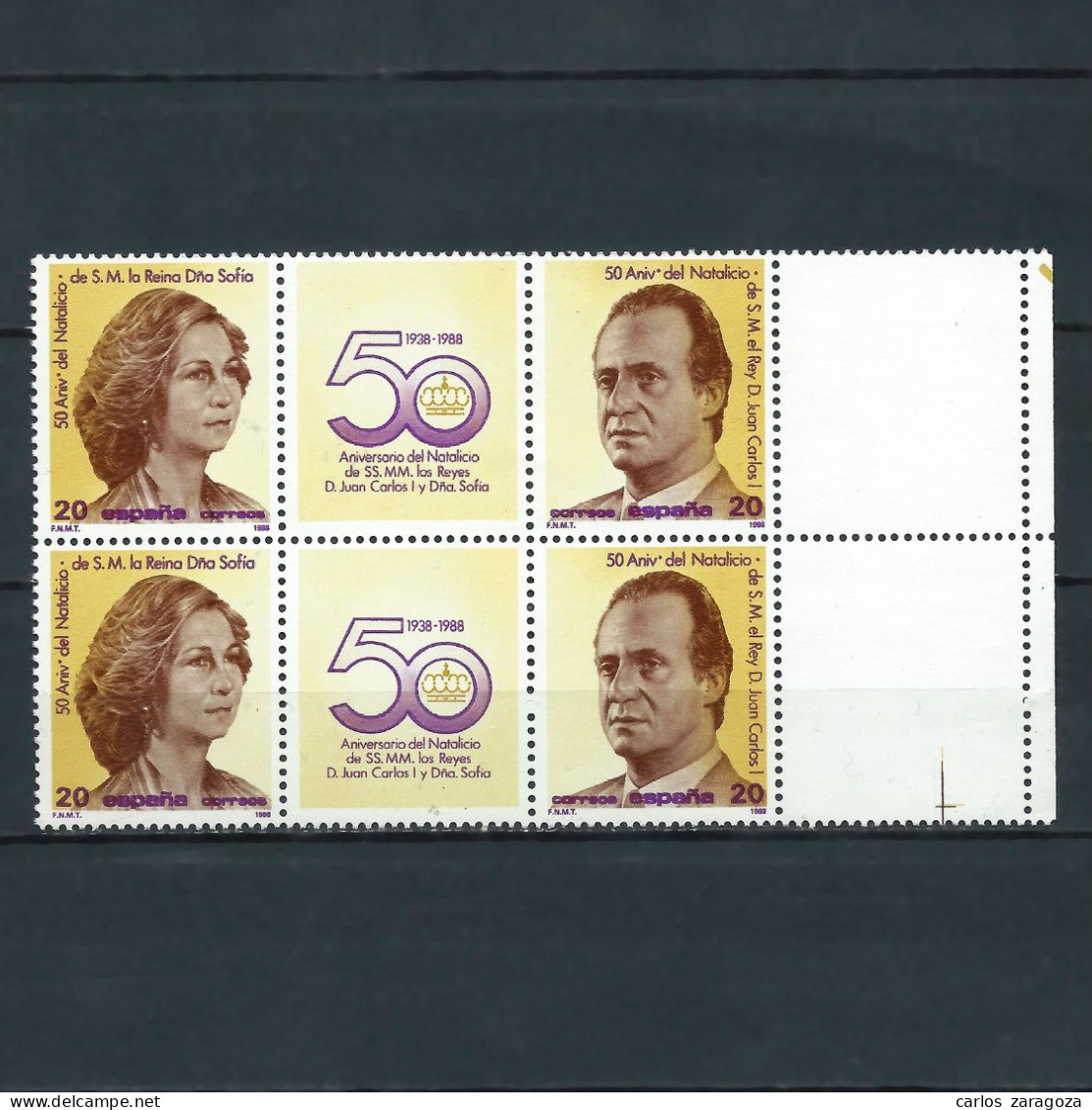 ESPAÑA 1988—Reyes, Aniversario ** Edi 2927/2928, YT 2546A, Mi 2810-2811 BDF - Ungebraucht