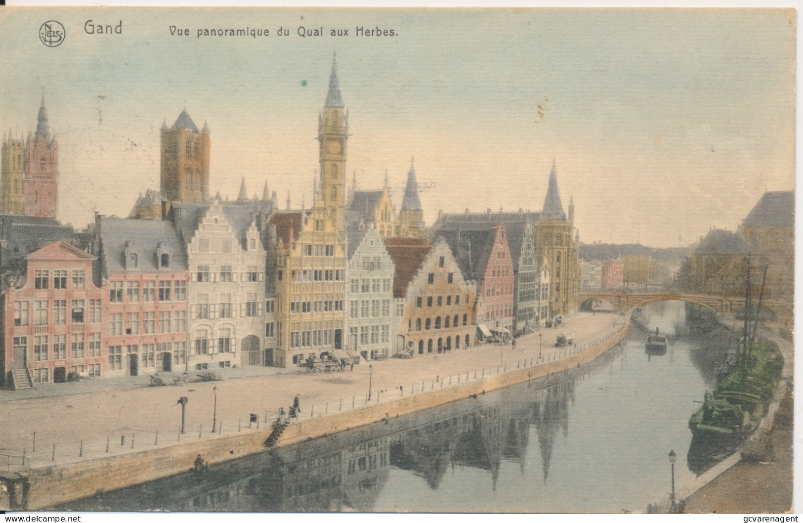 GENT   VUE PANORAMIQUE DU QAUI AUX HERBES      ZIE AFBEELDINGEN - Gent