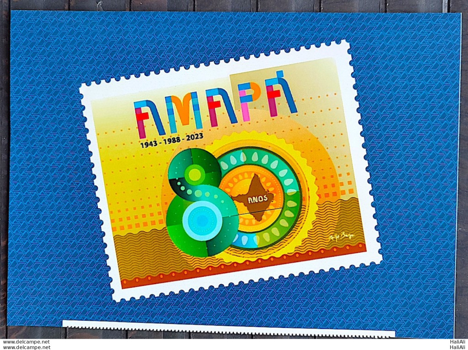 SI 04 Vignette Brazil Institutional 80 Years Of Amapa 2023 - Personalized Stamps