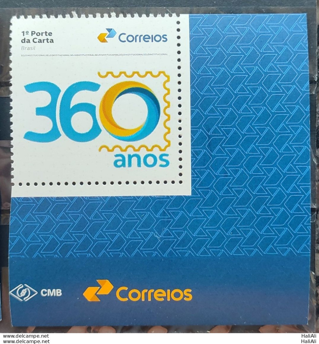 SI 02 Brazil Institutional 360 Years Postal Service 2023 Vignette Correios - Personalized Stamps