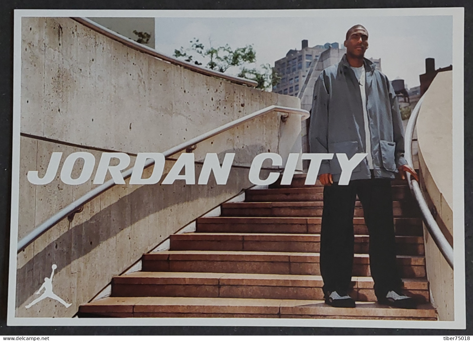 Carte Postale - Jordan City - Eddie Jones (basket-ball) Wears The 3-on-1 Fast Break Jacket - Advertising