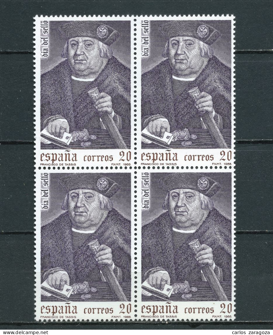 ESPAÑA 1988—DÍA DEL SELLO ** Edi 2947, YT 2561, Mi 2826, Sg #2959 - Unused Stamps