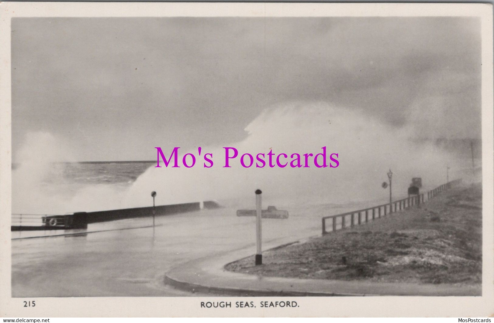 Sussex Postcard - Rough Seas, Seaford    DZ191 - Other & Unclassified