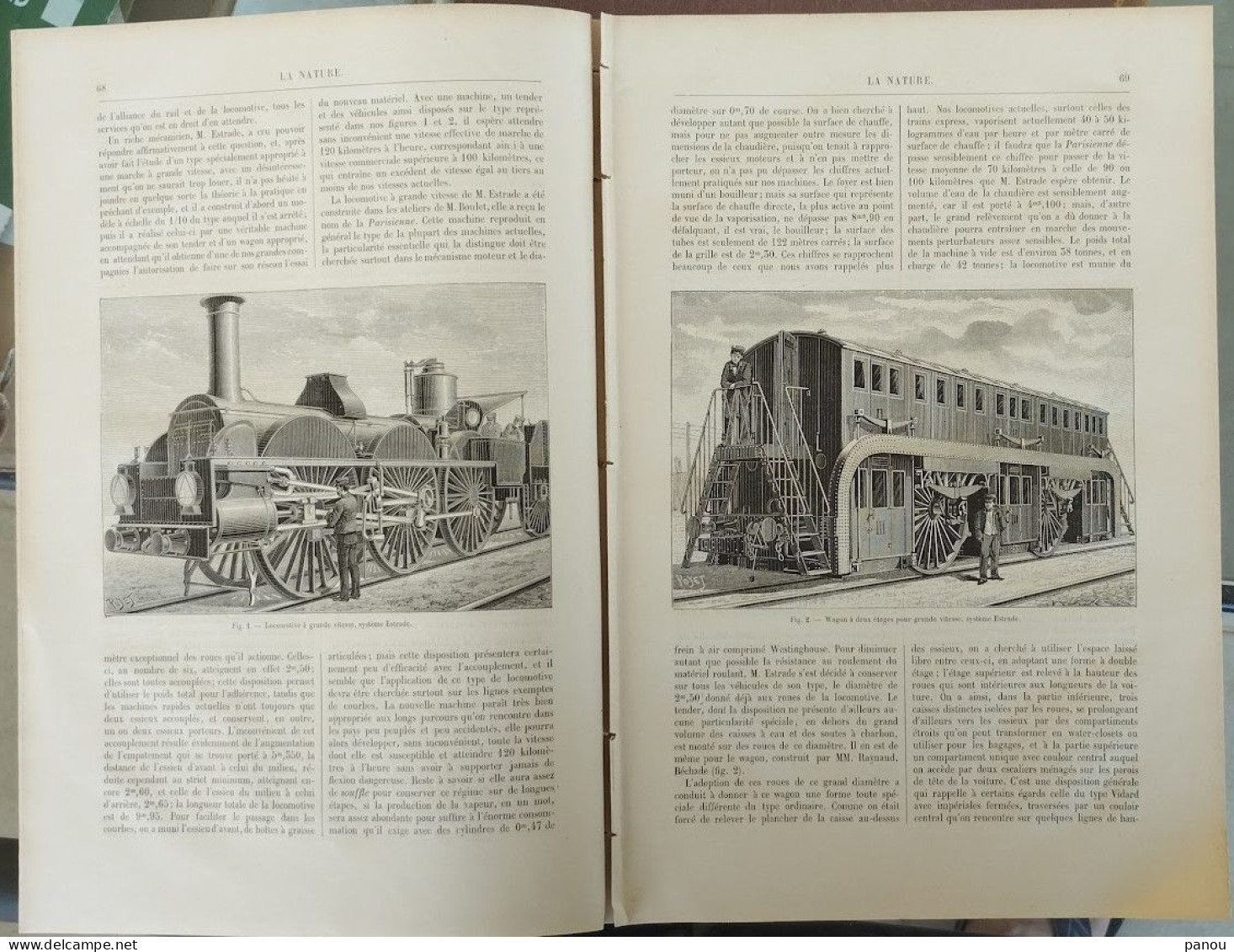 LA NATURE 683 / 3-7-1886. LONDRES. LOCOMOTIVE WAGON TRAIN - Magazines - Before 1900