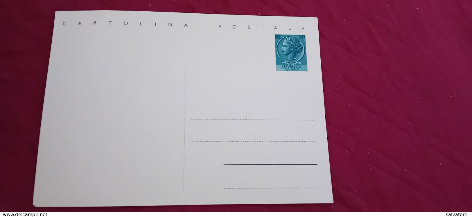 CARTOLINA POSTALE LIRE 20- NUOVA - Postwaardestukken