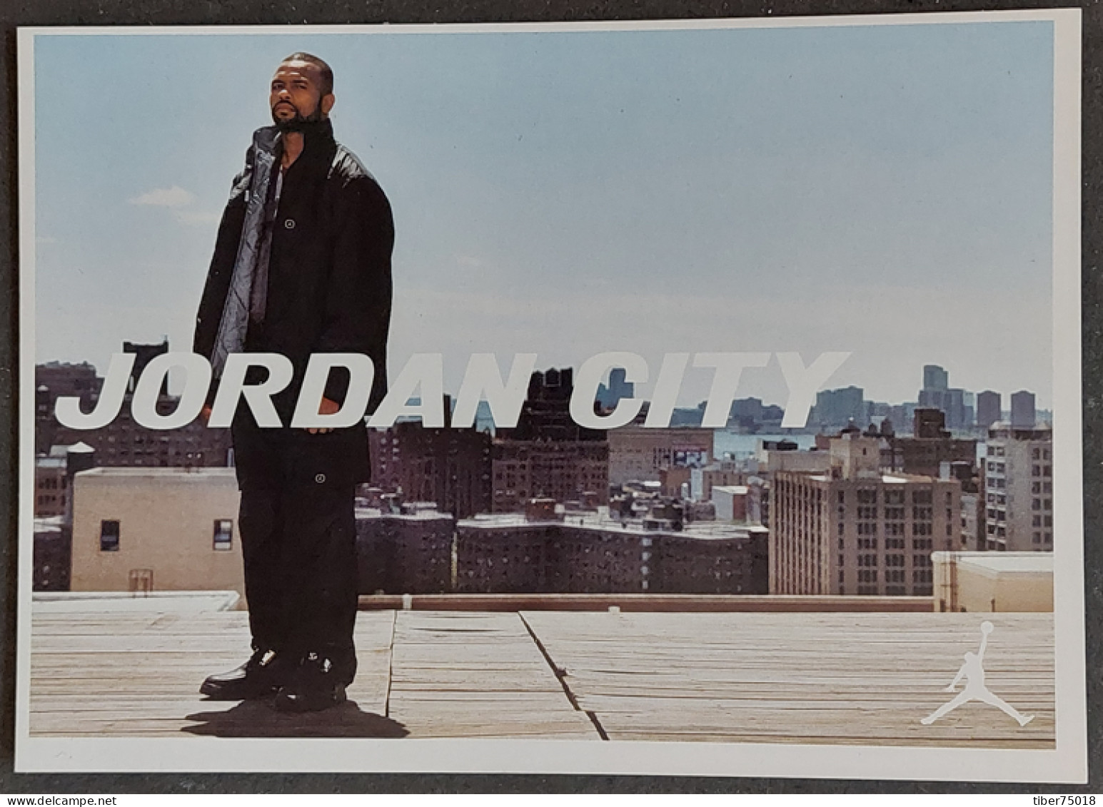 Carte Postale - Jordan City - Roy Jones Jr (boxe) Wears The Jordan 4-4-1 Jacket - Publicité