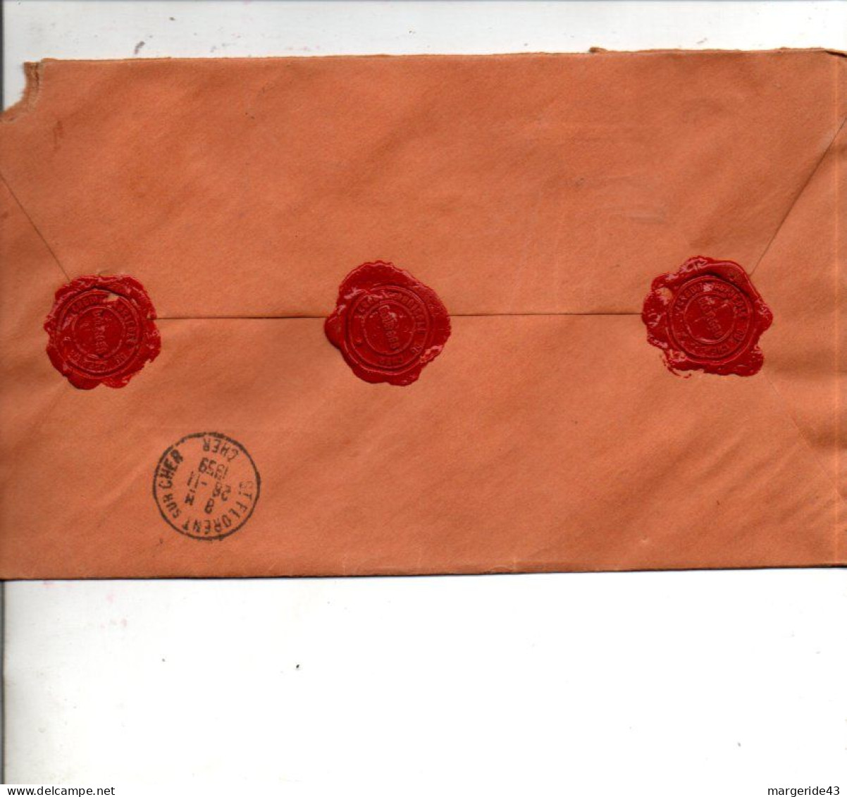 LETTRE RECOMMANDEE CHARGEE DE BOURGES 1959 - Posttarieven