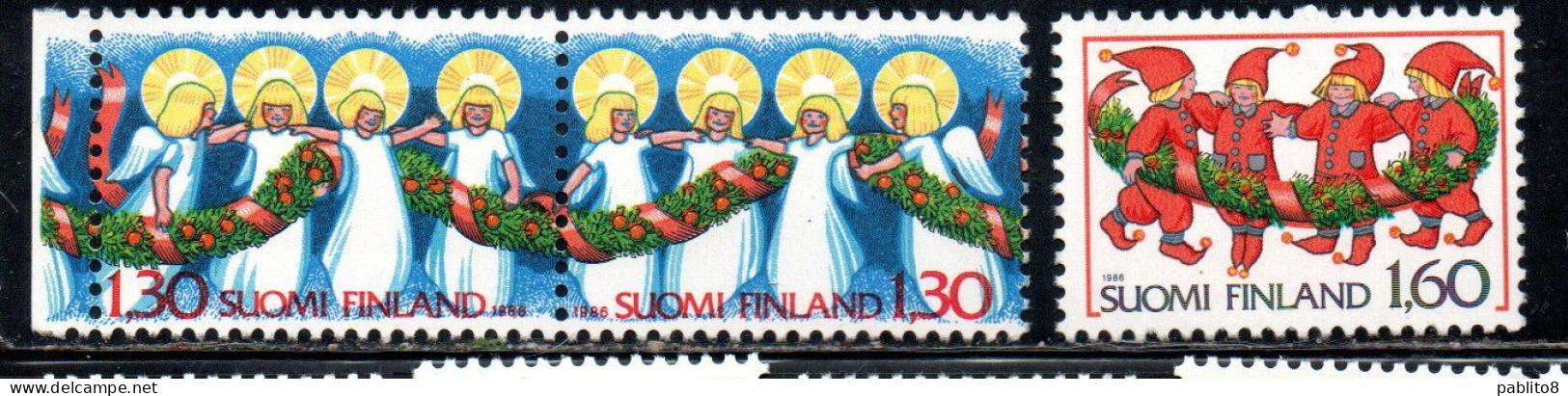 SUOMI FINLAND FINLANDIA FINLANDE 1986 CHRISTMAS NATALE NOEL WEIHNACHTEN NAVIDAD COMPLETE SET SERIE COMPLETA MNH - Ongebruikt