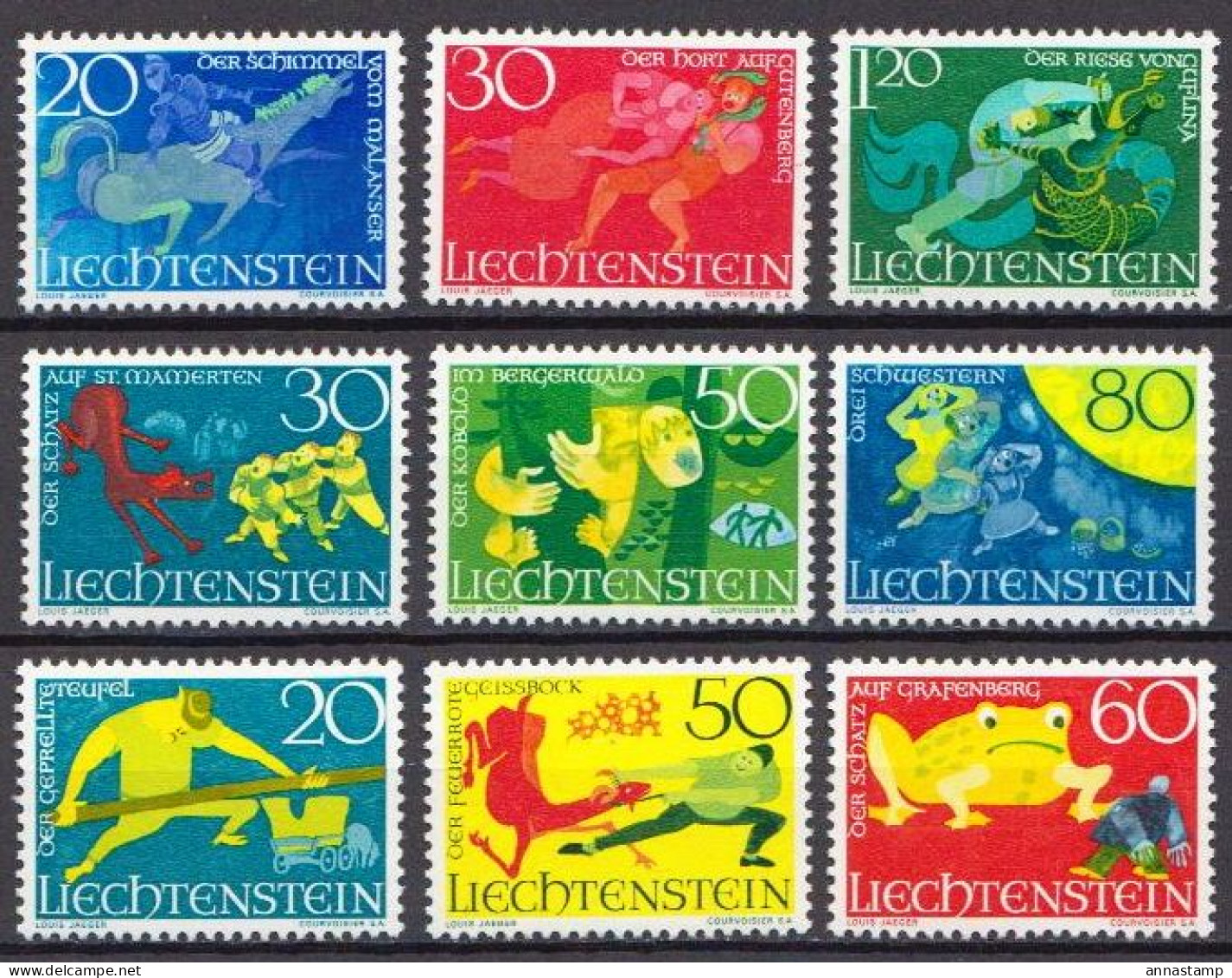 Liechtenstein MNH Sets - Fairy Tales, Popular Stories & Legends