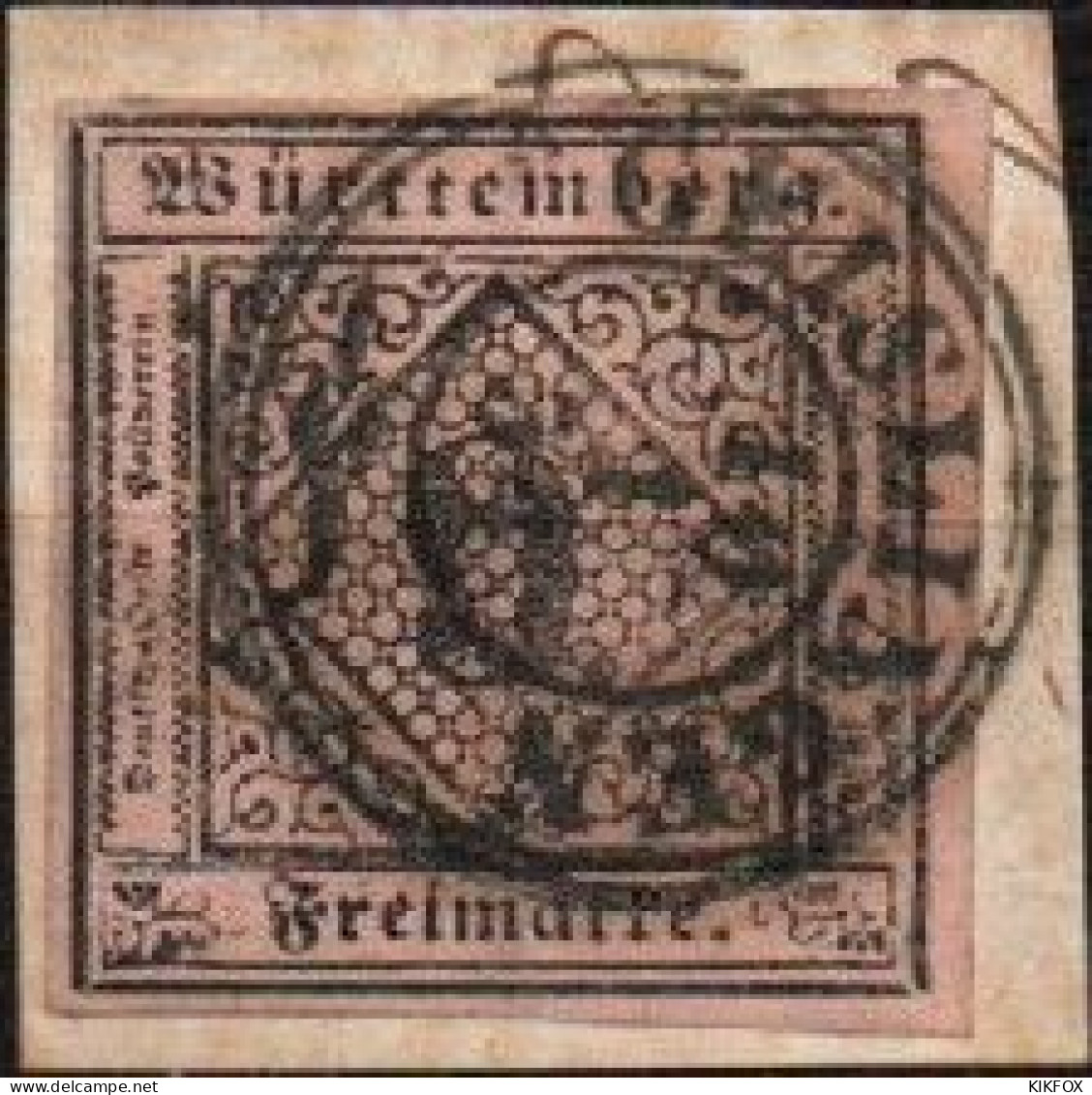 ALTDEUTSCHLAND , WUERTTEMBERG, 1851, MI 4, YT  4, ZIFFERN,  GESTEMPELT GEISLINGEN,  OBLITERE, - Gebraucht