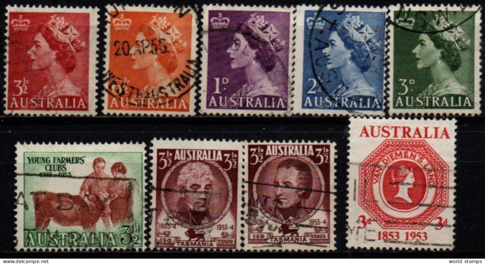 AUSTRALIE 1953 O - Usati