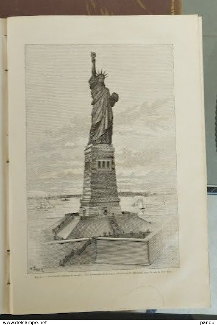 LA NATURE 700/ 30-10-1886. NAVIRES BATEAUX SHIPS. MEDEA VIN D' ALGERIE. Statue De La Liberté Statue Of Liberty - Revistas - Antes 1900