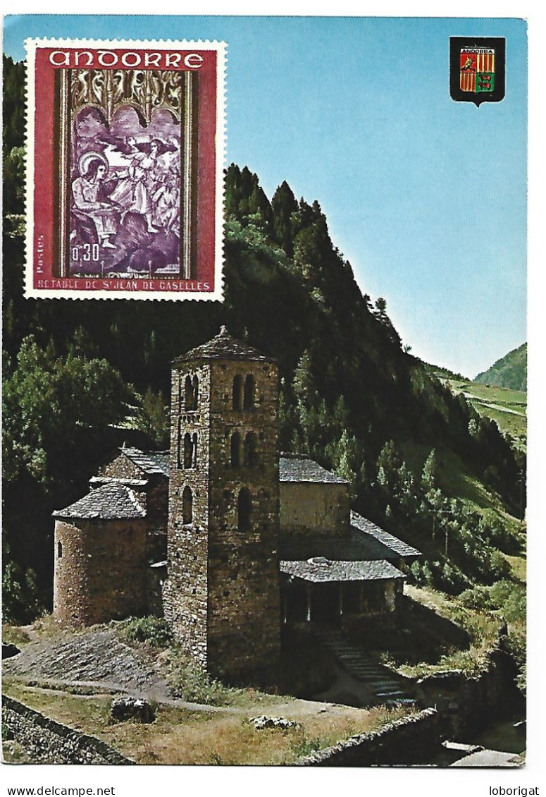 ESGLESIA ROMANICA / ROMANESQUE CHURCH.- VALLS D'ANDORRA.- SANT JOAN DE CASSELLES - CANILLO.- ( ANDORRA ). - Chiese E Cattedrali