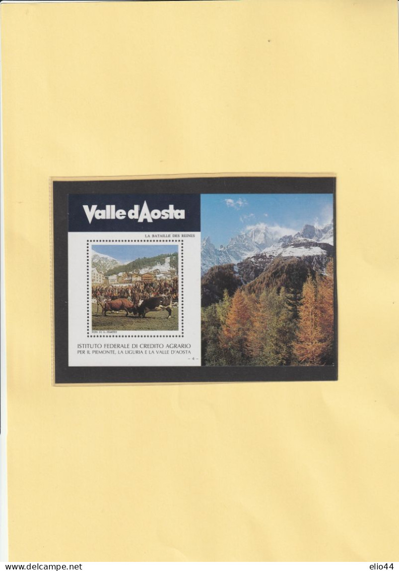 Francobolli - Erinnofilia - Valle D'Aosta - La Bataille Des Reines - - Erinofilia