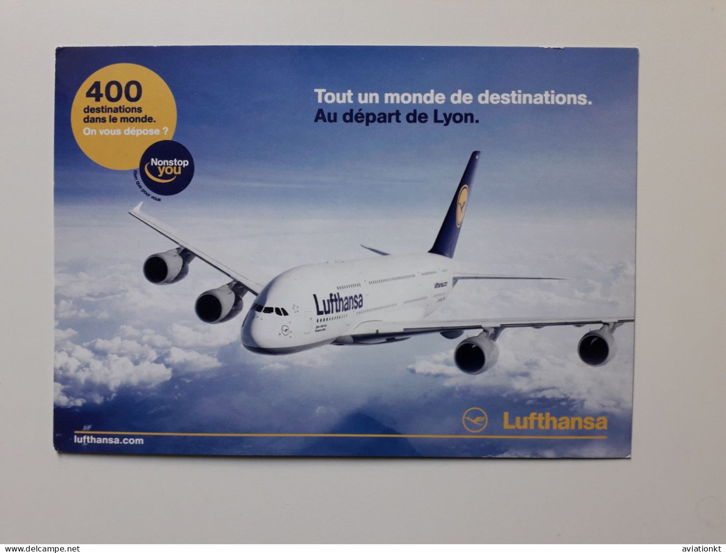 Airline Issued Card. Lufthansa A 380 French Edition - 1946-....: Modern Tijdperk