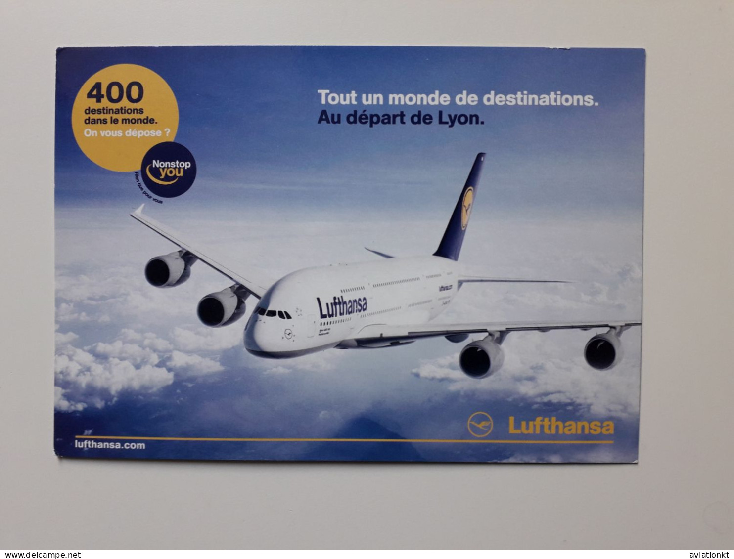 Airline Issued Card. Lufthansa A 380 French Edition - 1946-....: Modern Era