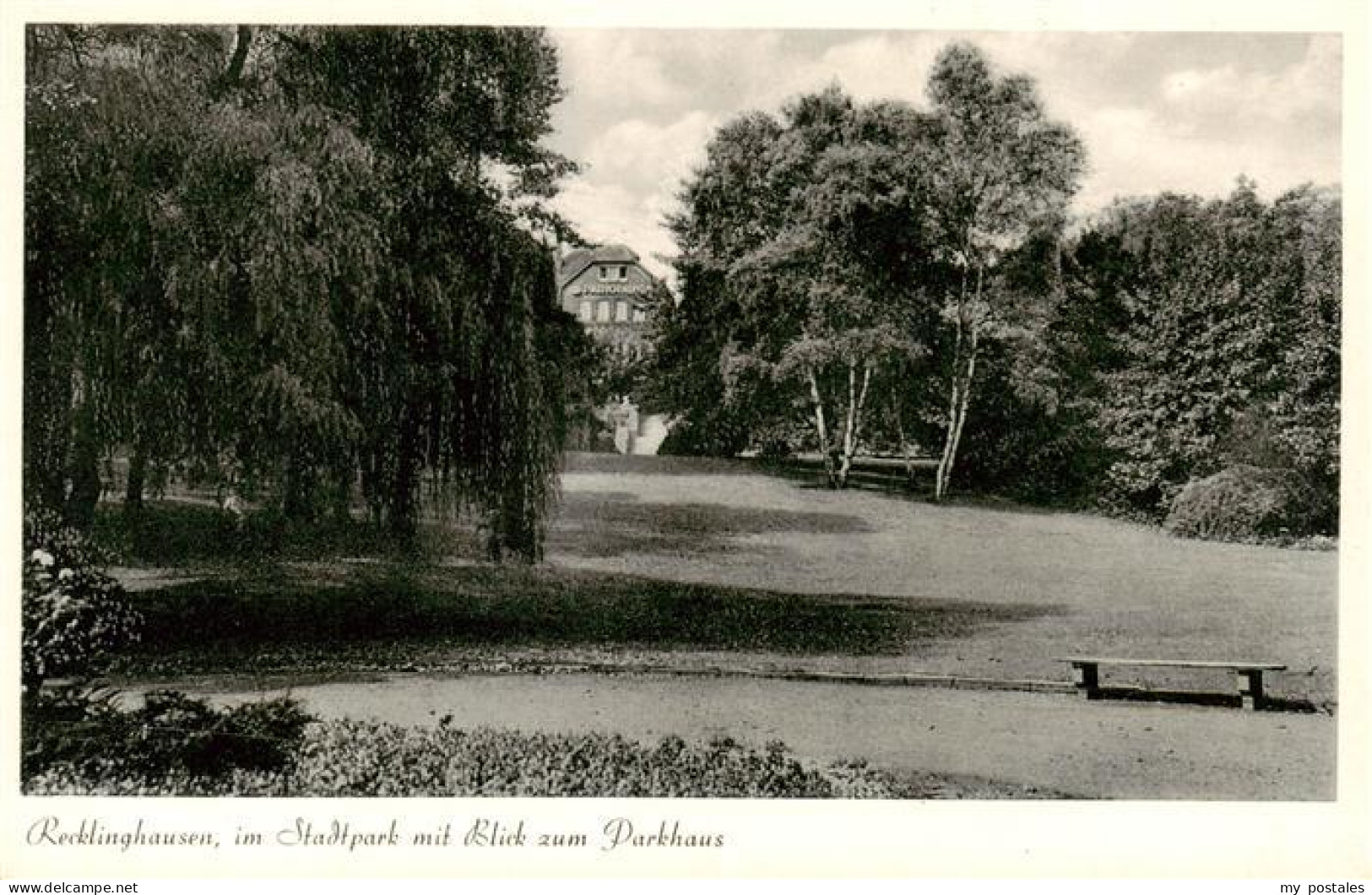 73898216 Recklinghausen  Westfalen Stadtpark Mit Parkhaus  - Recklinghausen