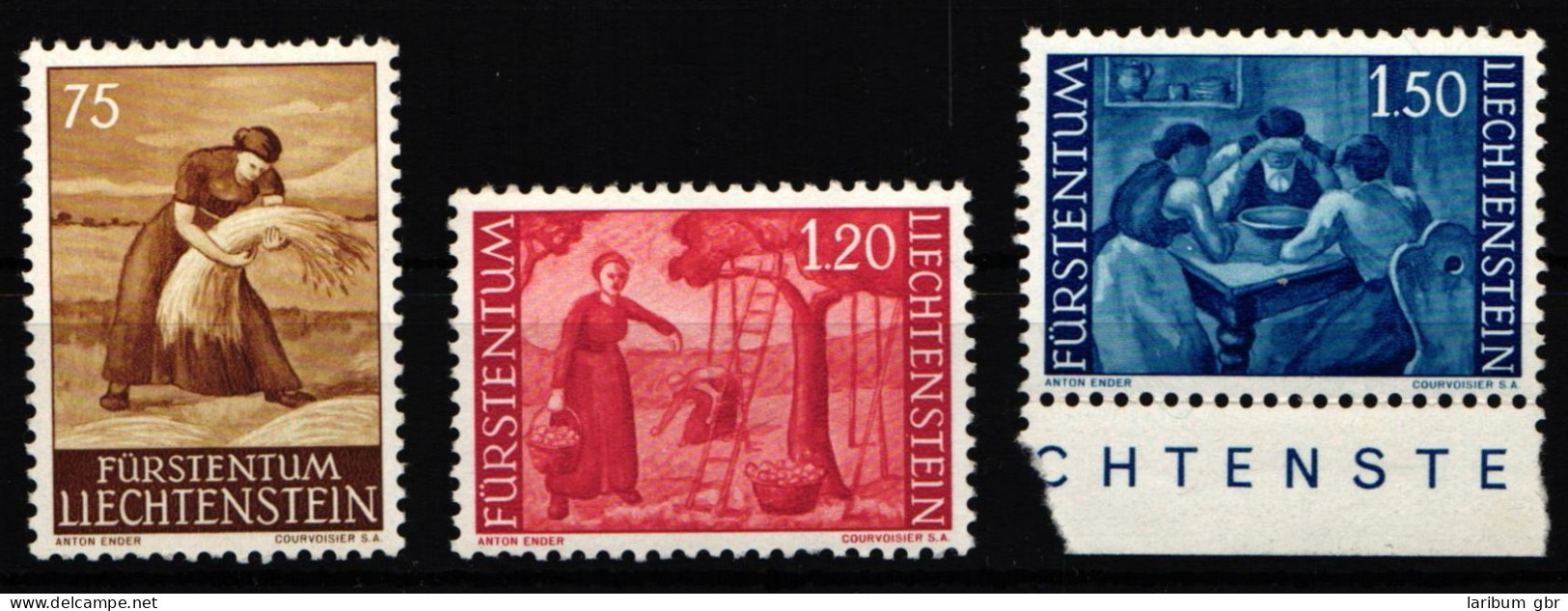Liechtenstein 395-397 Postfrisch #KP635 - Autres & Non Classés