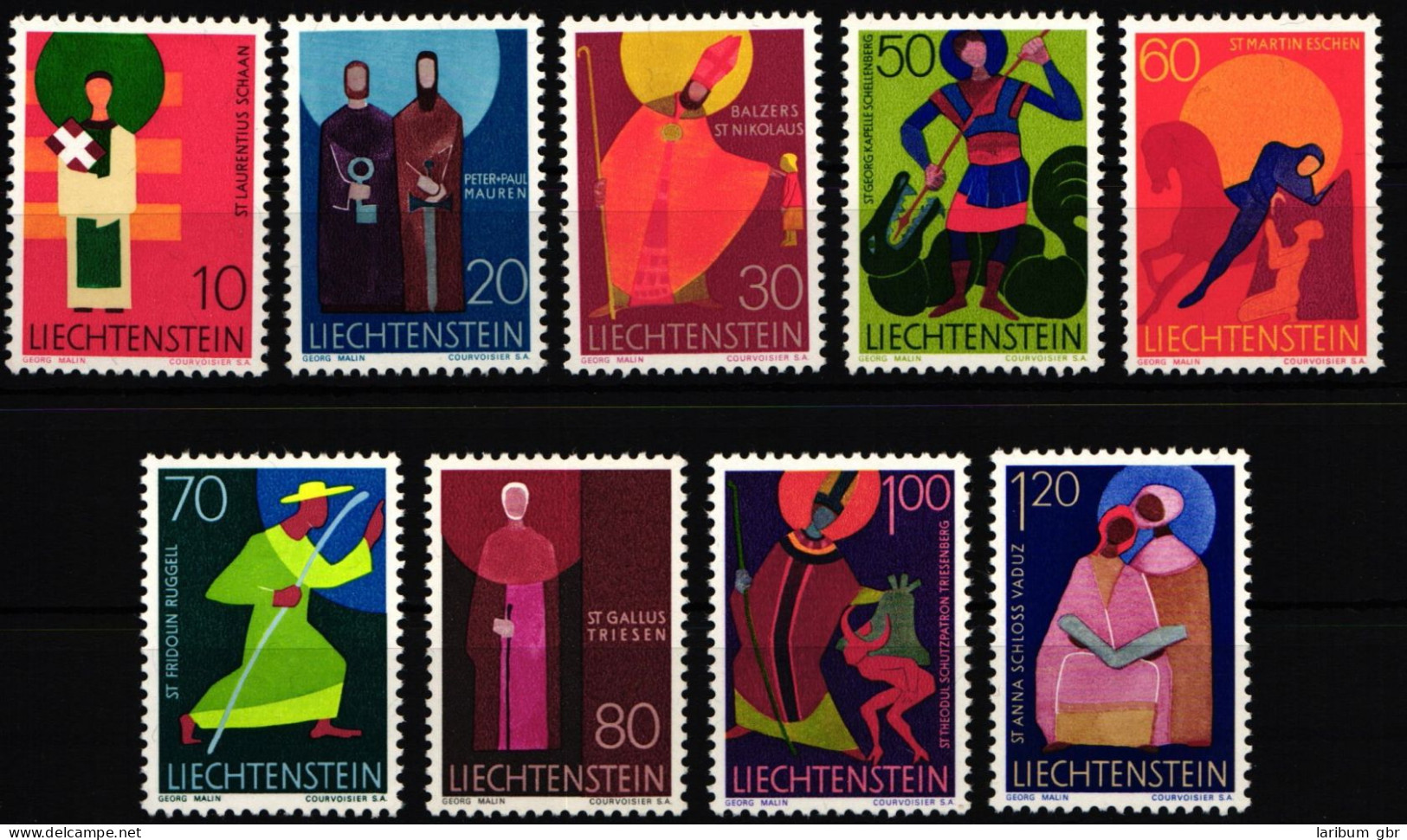 Liechtenstein 486-490 Postfrisch #KP655 - Autres & Non Classés