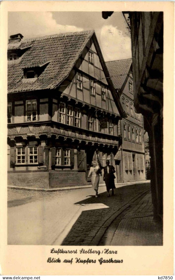 Stolberg/Harz . Blick Auf Kupfers Gasthaus - Stolberg (Harz)