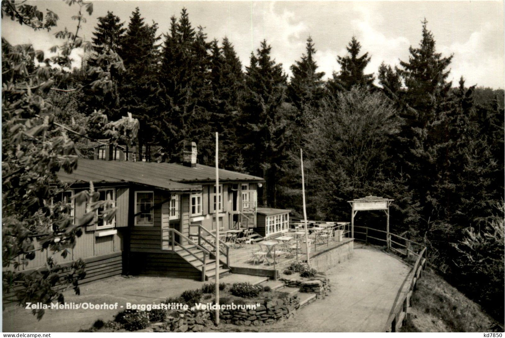 Zella-Mehlis/Thür. - Oberhof - Berggaststätte Veilchenbrunn - Zella-Mehlis